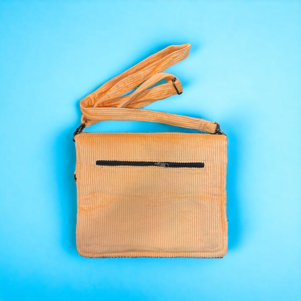 The Fluoro Orange 🍊 Corduroy Shoulder Bag