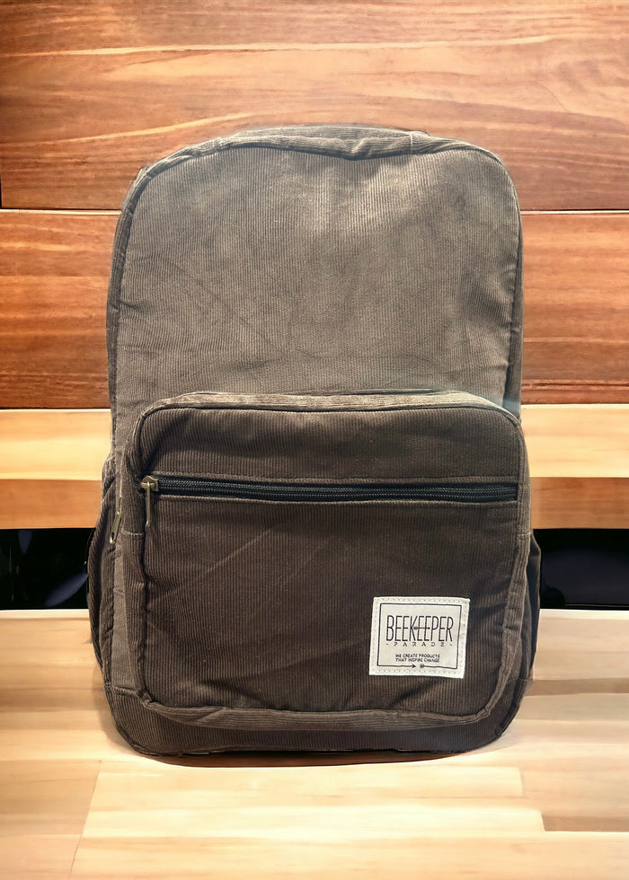 The Panda Chocolate Corduroy 🐼 Royal BeeKeeper Backpack (Masterpiece Range)