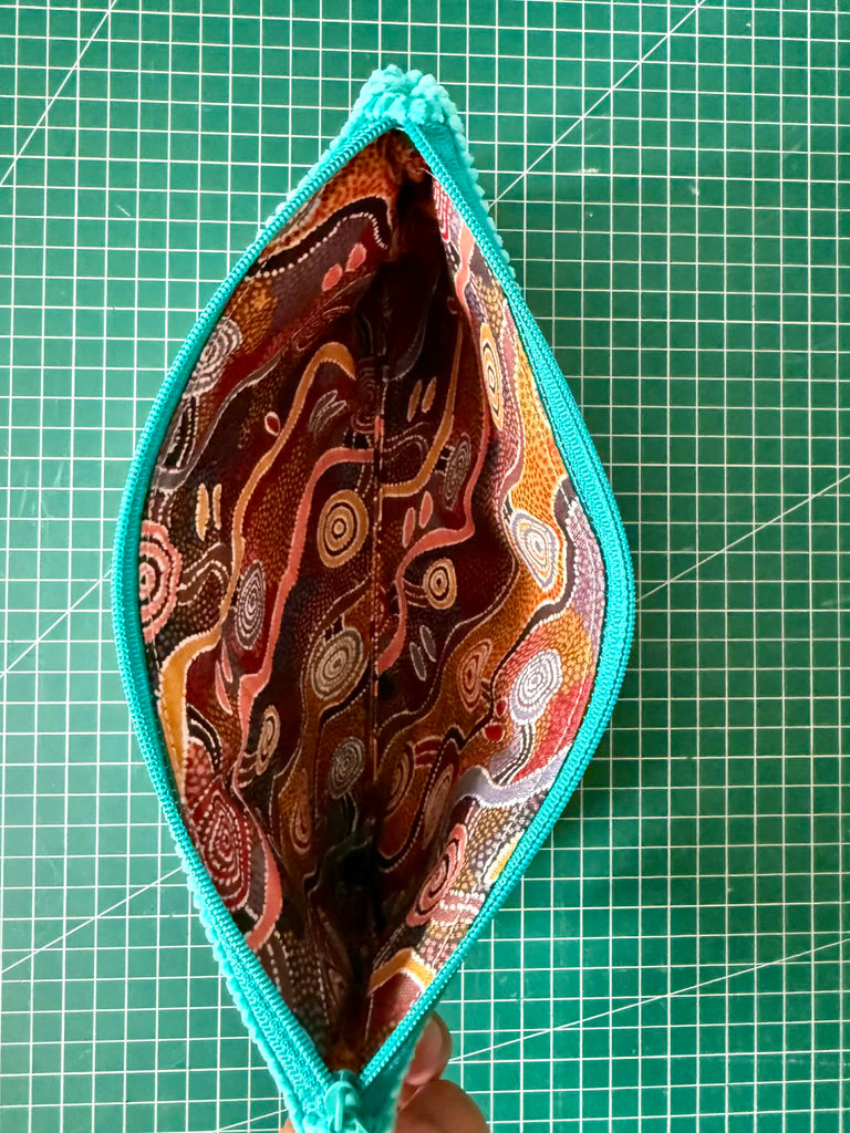 The Teal Capybara 🍊 Beekeeper Pencil Case — Large 🚃 Melbourne Collection