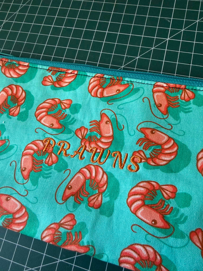 The Prawns 🦐 Beekeeper Pencil Case — Large 🚃 Melbourne Collection