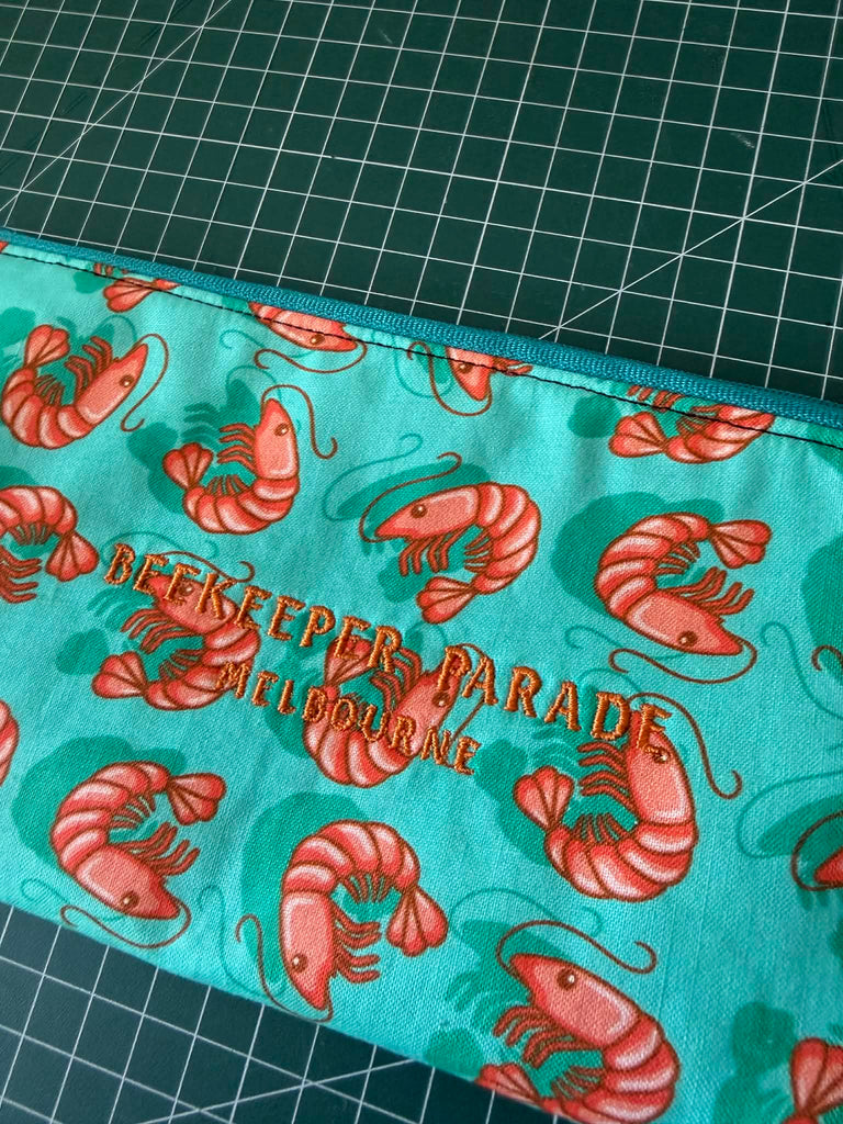 The Prawns 🦐 Beekeeper Pencil Case — Large 🚃 Melbourne Collection