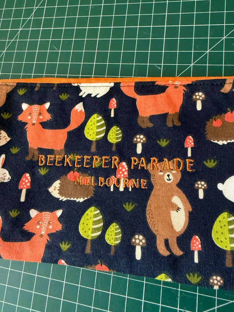 The Forest Friends No. 2 🦊 Beekeeper Pencil Case — Large 🚃 Melbourne Collection