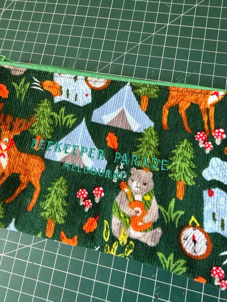 The Forest Friends No. 1 🦊 Beekeeper Pencil Case — Large 🚃 Melbourne Collection