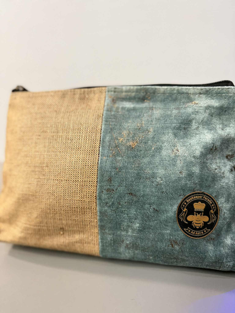 Blue and Gold ⚜️ Large Toiletry + Makeup Bag