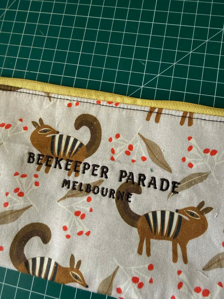 The Numbat 🍂 Beekeeper Pencil Case — Large 🚃 Melbourne Collection