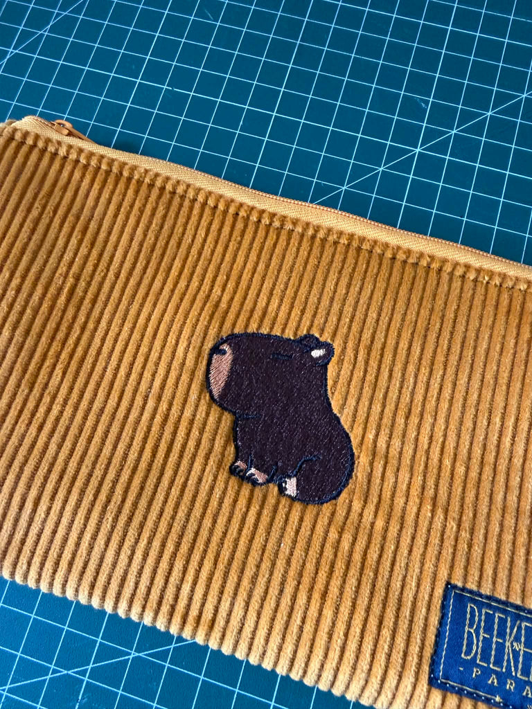 The Orange Capybara 🍊 Beekeeper Pencil Case — Large 🚃 Melbourne Collection