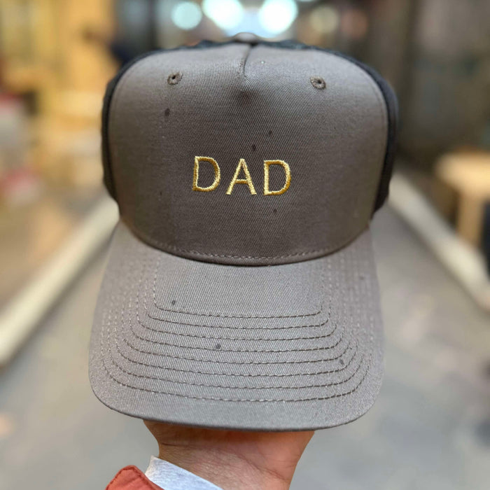 "DAD" Embroidered Trucker Cap 🧢 (Forest Green)