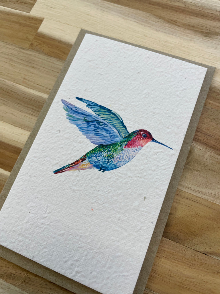 The Hummingbird 🐦 Card (that grows)
