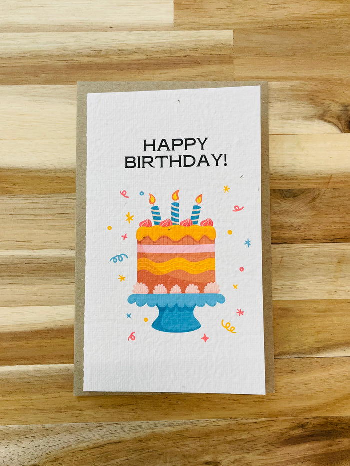 The Cake 🎂 Birthday Card (that grows)