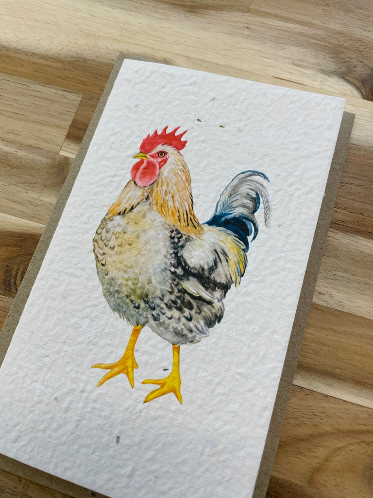 The Rooster🐔 Card (that grows)