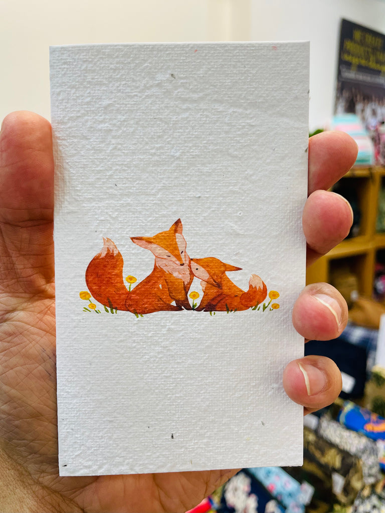 The Fox Family 🦊 Card (that grows)