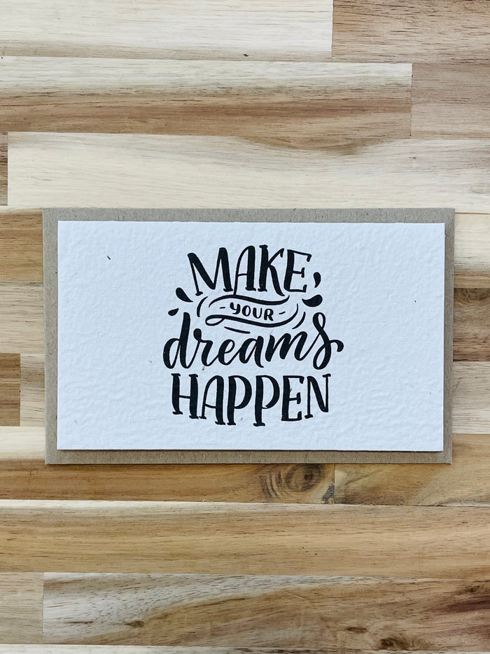 The Make Your Dreams Happen ✨ Card (that grows)