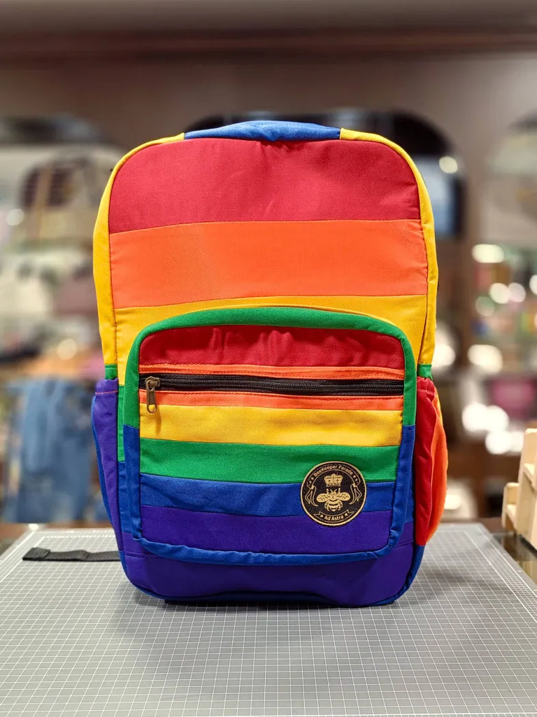 thumbnail image 2 of Henbrandt Pride Drawstring Backpack – Rainbow Colourful Festival Bag – 30x40cm 2 of 4