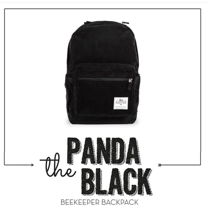 The Panda Black (Corduroy) 🐼 Royal BeeKeeper Backpack (Masterpiece Range)