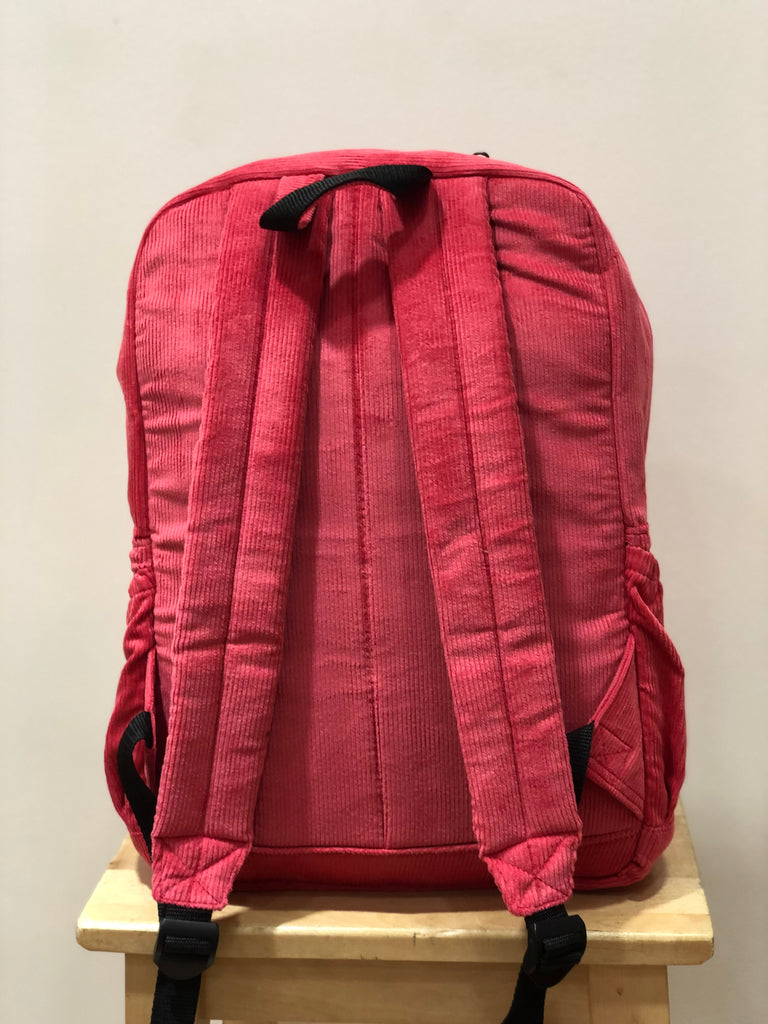 The Panda Pink Corduroy Royal BeeKeeper Backpack (Masterpiece Range)