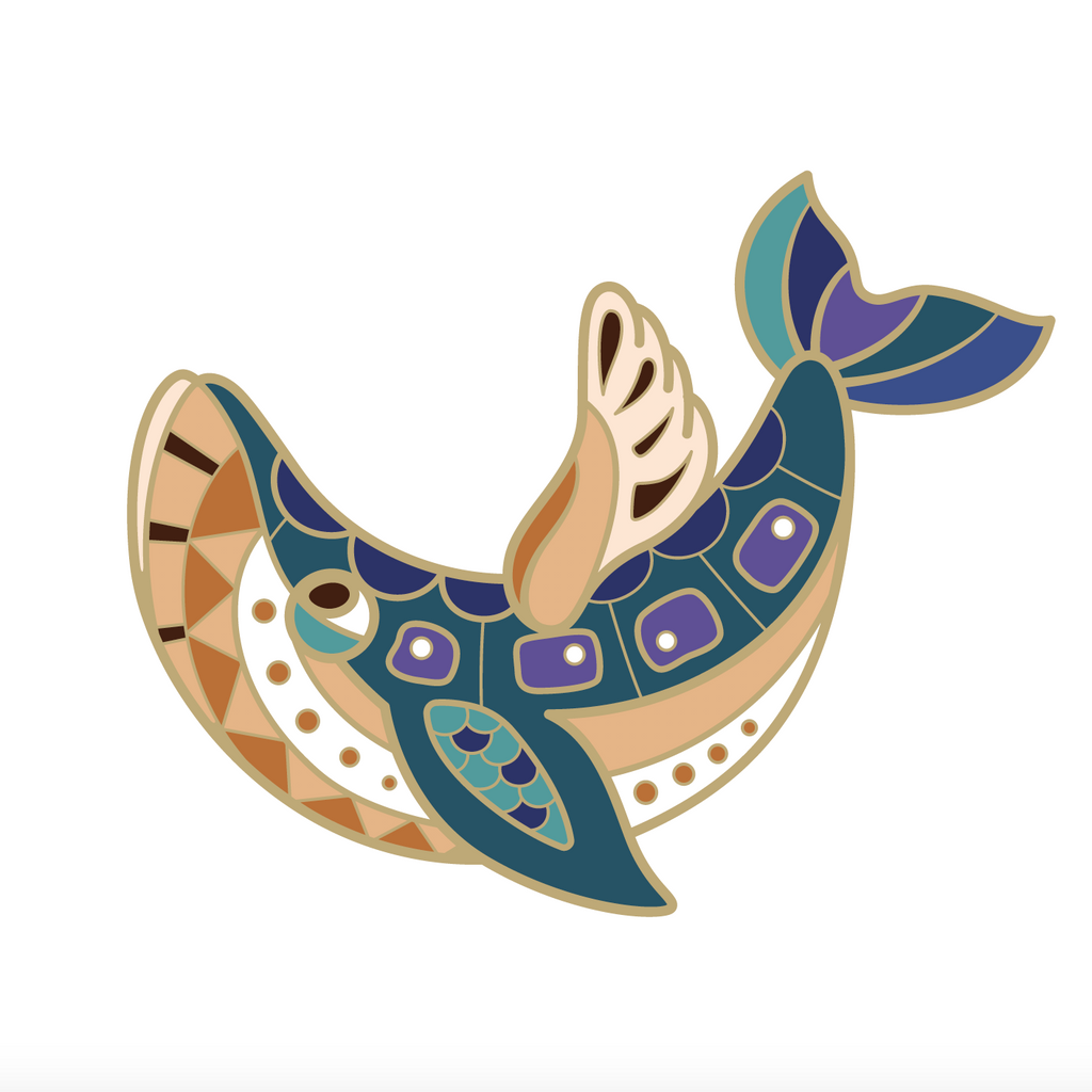 BeeKeeper Parade's Magical Blue Whale Pin