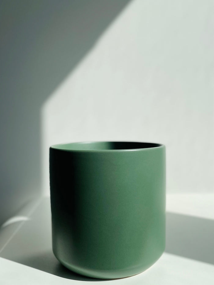 Ceramic Pot Olive Green 🫒