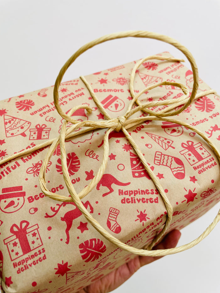 The Christmas Red🎄🎅🏾🎁  BeeKeeper Wrapping Paper