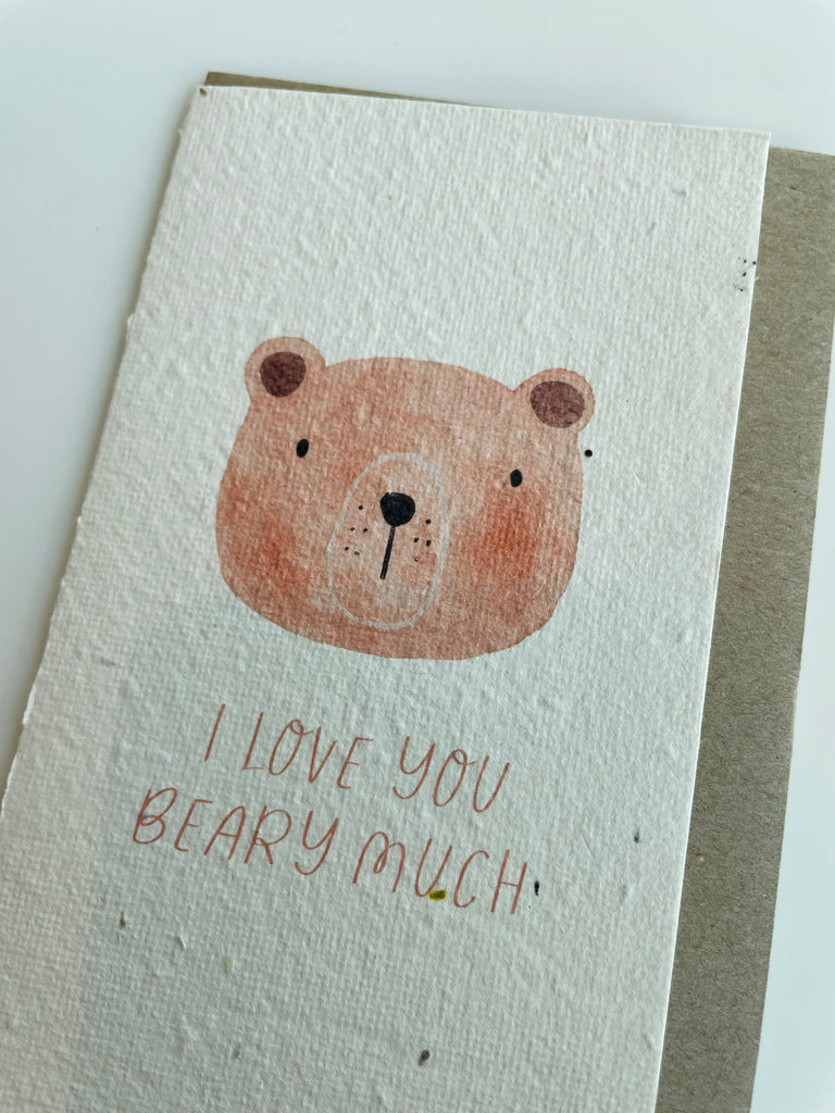 The I Love You Beary Much 🐻 Card (that grows)