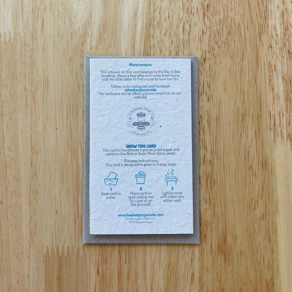 “Flinders Street” Season’s Greetings 🎅🏾🎄BeeKeeper Parade Card (that grows) 🌱