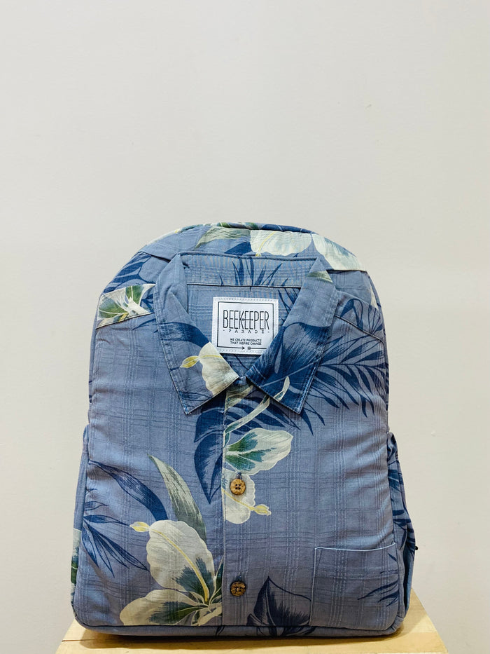 The Tartan Hibiscus 💙 Classic Shirt BeeKeeper Parade Backpack