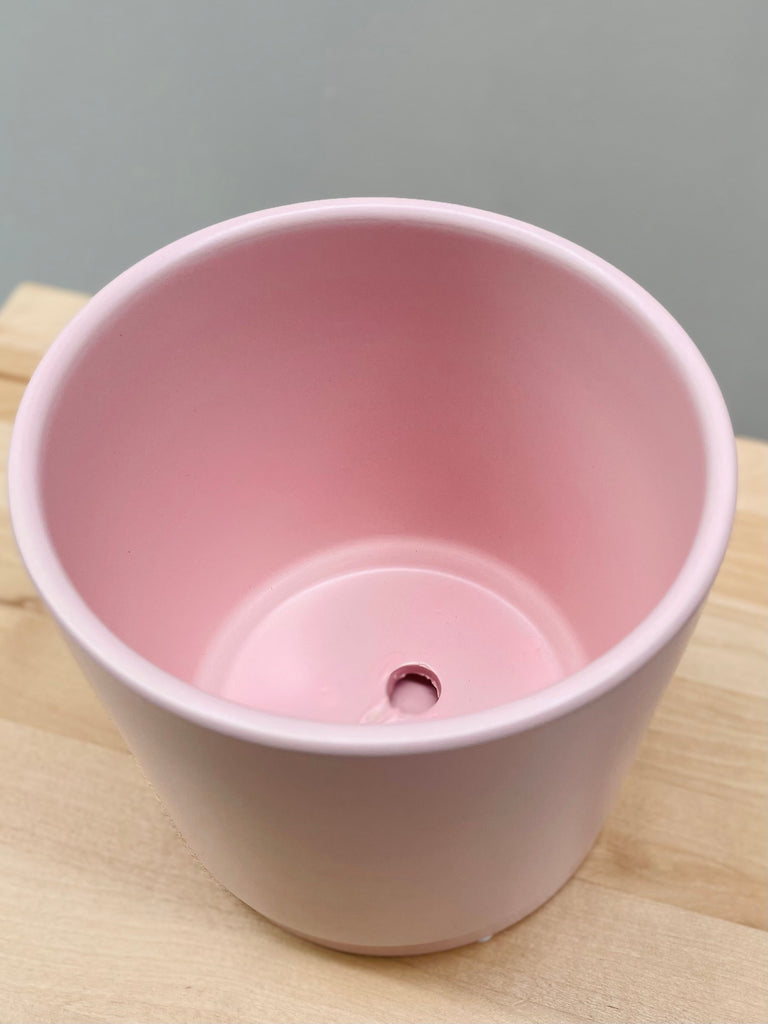 Ceramic Pot Blush (with attached saucer)  💗