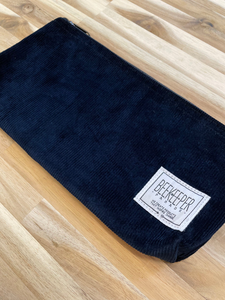 The Panda Navy Corduroy 🐼 BeeKeeper Pouch (Large)